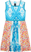 Thumbnail for your product : Oscar de la Renta Sleeveless printed poplin dress
