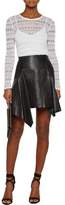 Thumbnail for your product : Isabel Marant Calliope Asymmetric Pleated Leather Mini Skirt