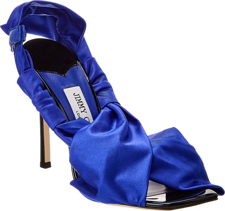 Jimmy Choo Neoma 110 Jersey & Patent Sandal