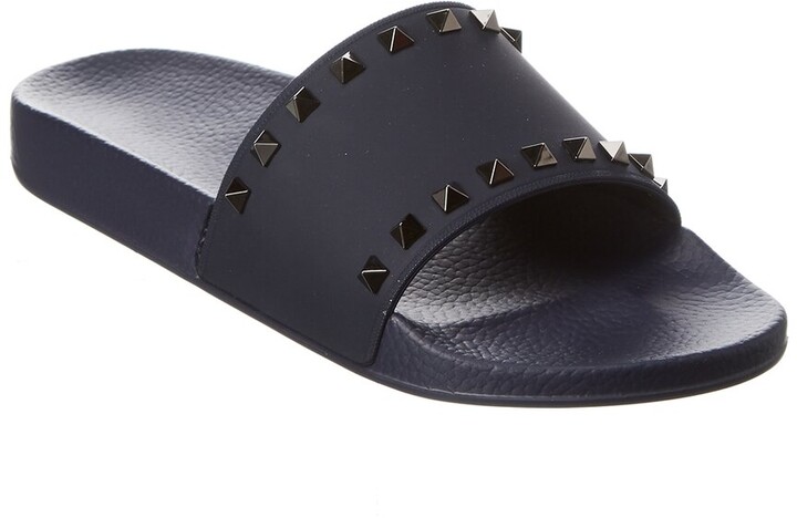 Valentino Rockstud Rubber Slide - ShopStyle Sandals
