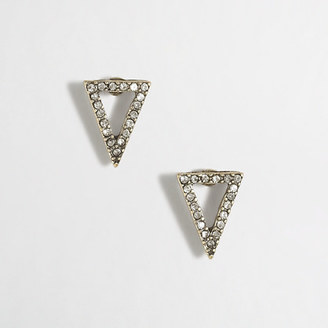 J.Crew Factory Factory cutout crystal triangle earrings