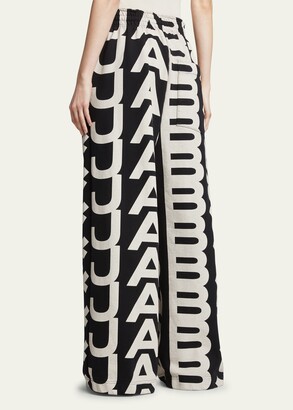 Marc Jacobs Monogram-Print Cotton Sweatpants