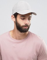 Thumbnail for your product : ASOS Baseball Cap In Gray Peached Texture