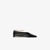 Thumbnail for your product : Jil Sander Anklet Stitched Leather Pumps