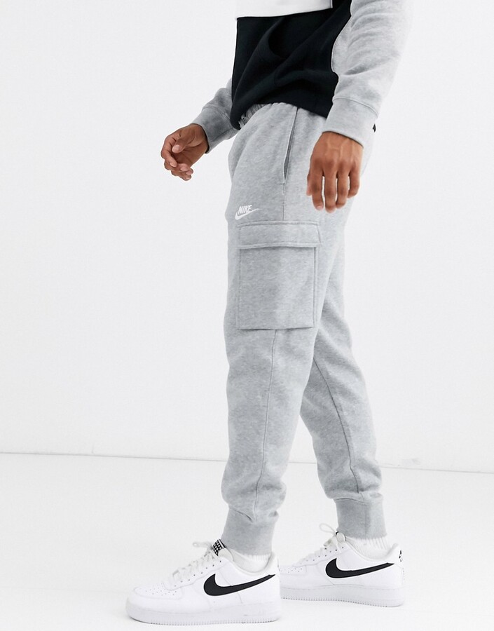 Nike Club cuffed cargo sweatpants in gray - gray - ShopStyle Activewear  Pants