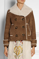Thumbnail for your product : Burberry Suede and shearling coat