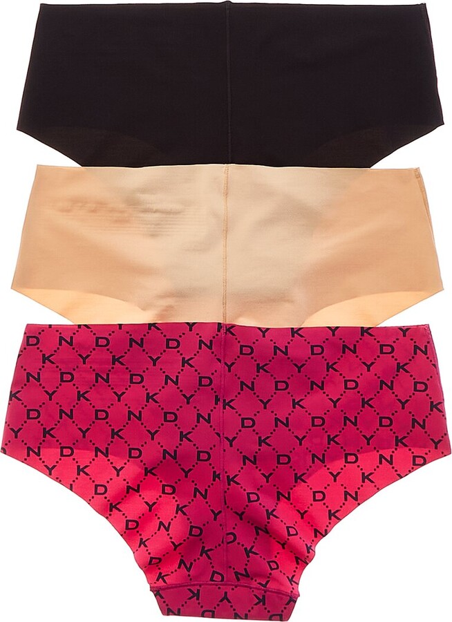 DKNY 3pk Laser Cut Anywhere Hipster ShopStyle Panties