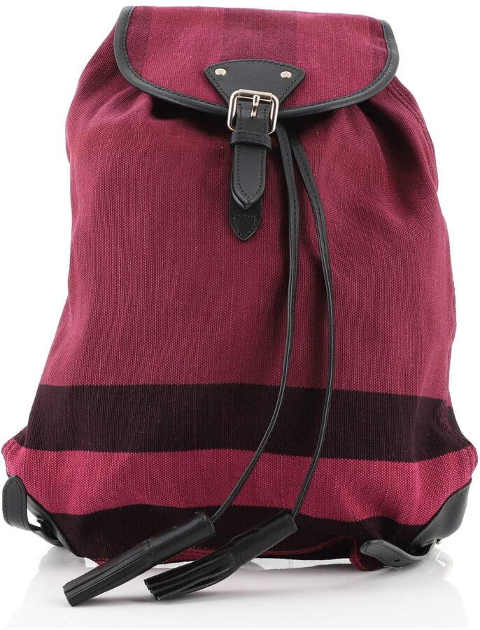 Burberry Chiltern Backpack House Check Canvas Medium - ShopStyle