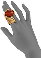 Thumbnail for your product : Saint Laurent Goldtone Arty Ovale Ring
