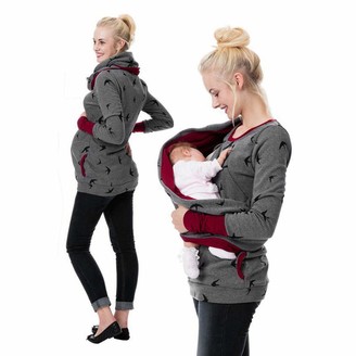 VJGOAL Ladies Sweatshirt Womens Maternity Hoodie Sweatershirt Breastfeeding Nursing Jumper Tops