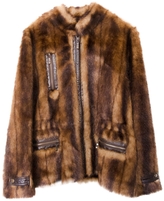 Thumbnail for your product : Balmain Brown Faux fur Coat