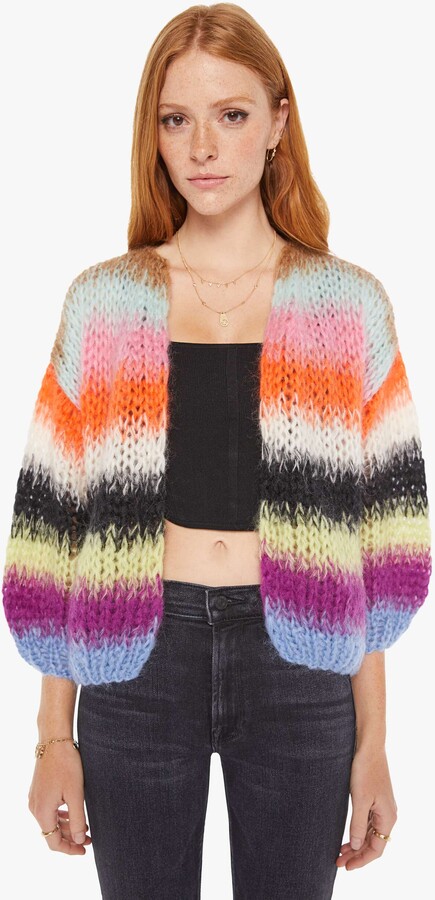 Maiami Mohair Bomber Cardigan Gradient ShopStyle