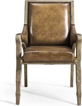 Jonathan Charles Fine Furniture Echo Canyon Leather Arm Chair