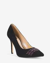 Thumbnail for your product : White House Black Market Olivia Whipstitch Suede Heels