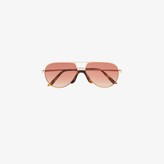 Thumbnail for your product : Gucci gold GG0432S 002 aviator metal sunglasses