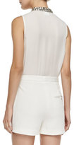 Thumbnail for your product : Haute Hippie Sleeveless Jumpsuit W/ Embellished Neckline