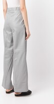 Thumbnail for your product : LOULOU STUDIO Straight-Leg Leather Trousers