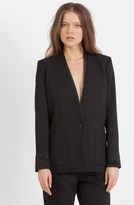 Thumbnail for your product : Maje Leather Trim Blazer