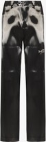 Thumbnail for your product : Heliot Emil Liquid Metal Straight Leg Trousers