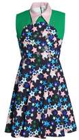Thumbnail for your product : DELPOZO Appliqued Printed Cotton-neoprene Mini Dress