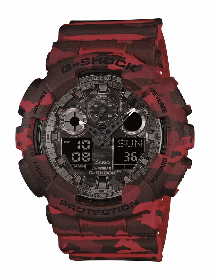g shock watches for men red
