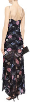 Thumbnail for your product : Nicholas Ruched Floral-print Silk-chiffon Maxi Dress