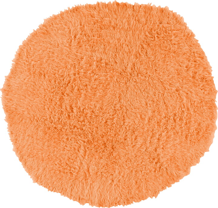 Linon Home Decor New Flokati Area Rug Collection, Sherbet, 8' Round