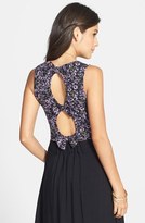 Thumbnail for your product : Mimichica Mimi Chica Floral Print Bow Back Crop Tank (Juniors)