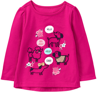 Gymboree Vibrant Pink World Dogs Graphic Tee - Infant & Toddler