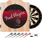 Thumbnail for your product : NBA Portland Trail Blazers Hardwood Classics Wood Dart Cabinet Set