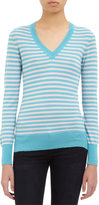 Thumbnail for your product : Barneys New York Striped V-Neck Pullover Sweater