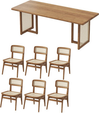 Waagy Tasteful table set in solid wood