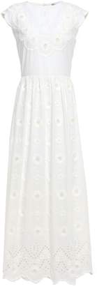 RED Valentino Broderie Anglaise Cotton Maxi Dress