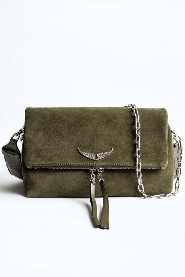 Zadig & Voltaire Rocky Suede Patent Bag - ShopStyle