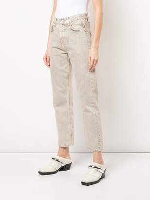 Proenza Schouler White Label Straight Leg Cropped Jeans