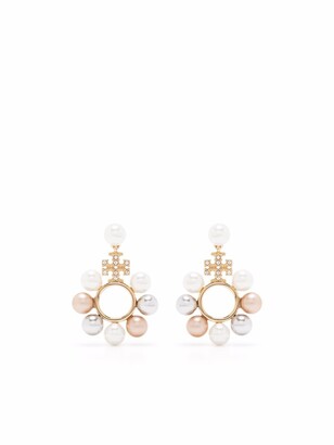 Tory Burch Mother-Of-Pearl Hanging Earrings - ShopStyle