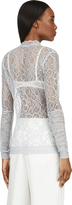 Thumbnail for your product : Nina Ricci Periwinkle Lace Cardigan