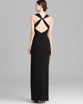 Thumbnail for your product : Shelli Segal Laundry by Petites Gown - Cross Back Matte Jersey