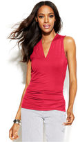 Thumbnail for your product : INC International Concepts Sleeveless Ruched Top