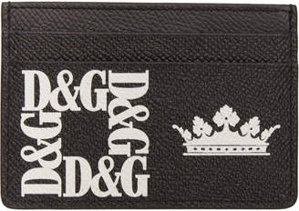 Dolce & Gabbana Black Crown Card Holder
