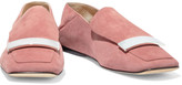 Thumbnail for your product : Sergio Rossi Sr1 Suede Collapsible-heel Loafers