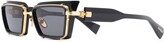 Thumbnail for your product : Balmain Eyewear Admirable rectangle-frame sunglasses