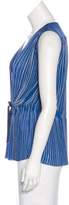 Thumbnail for your product : Piazza Sempione Pleated Sleeveless Top
