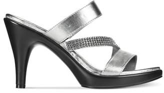 Athena Alexander Womens Mindye Open Toe Special Occasion Slide Sandals.