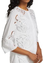 Thumbnail for your product : Theory Embroidered Cotton Poplin Shirt