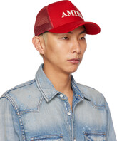 Thumbnail for your product : Amiri Red Trucker Cap