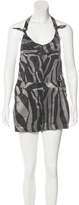 Thumbnail for your product : Temperley London Abstract Print Satin Romper