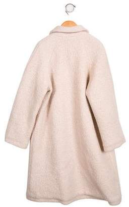Rachel Riley Girls' Wool-Blend Bouclé Coat