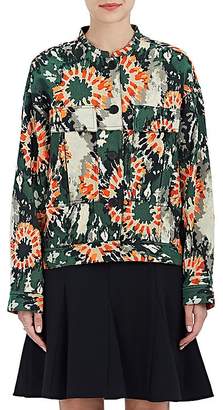 Raquel Allegra Women's Camouflage Silk Jacquard Jacket