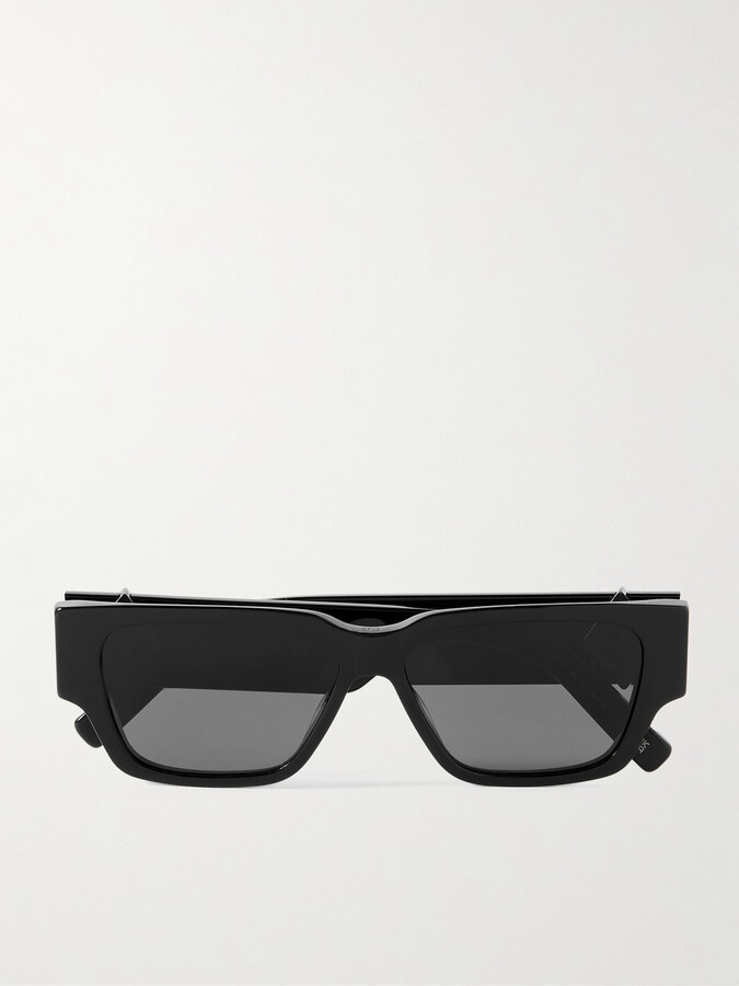 Dior Sunglasses CD Diamond S5I Square-Frame Acetate and Malachite Sunglasses